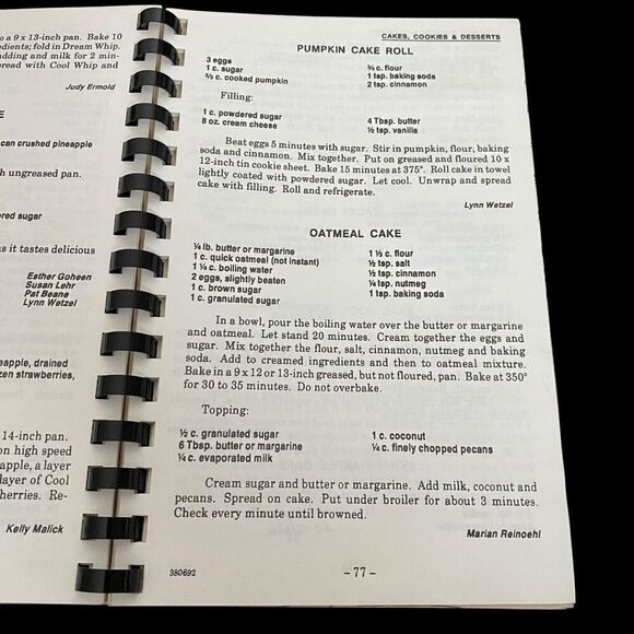 Vintage Cookbook St. Stephen's United Church of Christ 1992 Reading PA - Picture 5 of 6